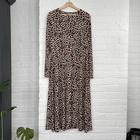 ZARA Animal Print Dress - Picture 1 of 8